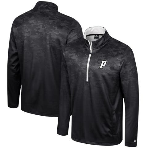 Men's Colosseum  Black Providence Friars The Machine Half-Zip Jacket