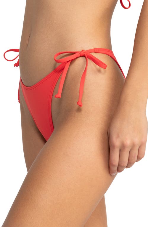 Roxy Cheeky Bikini Bottoms In Hibiscus
