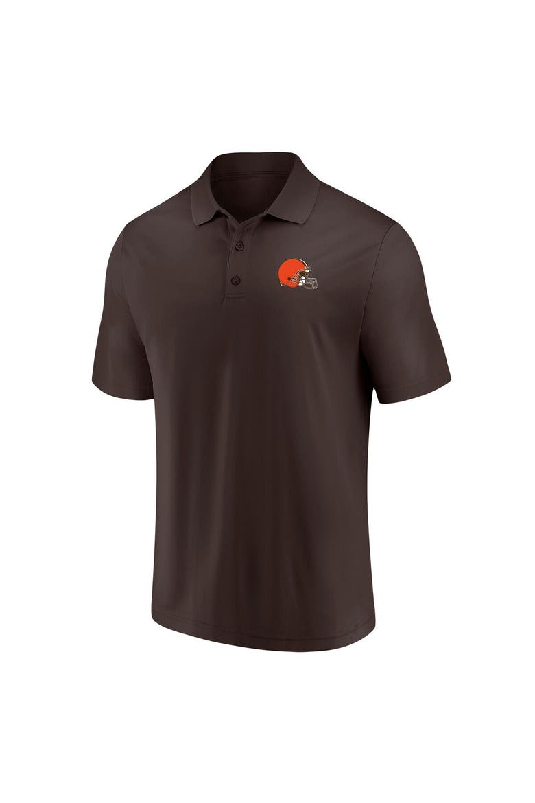 Men's Fanatics Branded Brown Cleveland Browns Component Polo, Alternate, color, Brown
