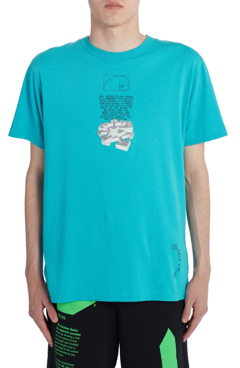 Off-White Arrows Graphic Short Sleeve Slim T-Shirt, Main, color, 