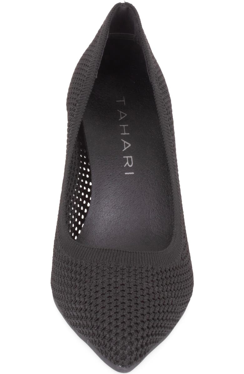 Tahari Everest Pointed Toe Pump, Alternate, color, Black