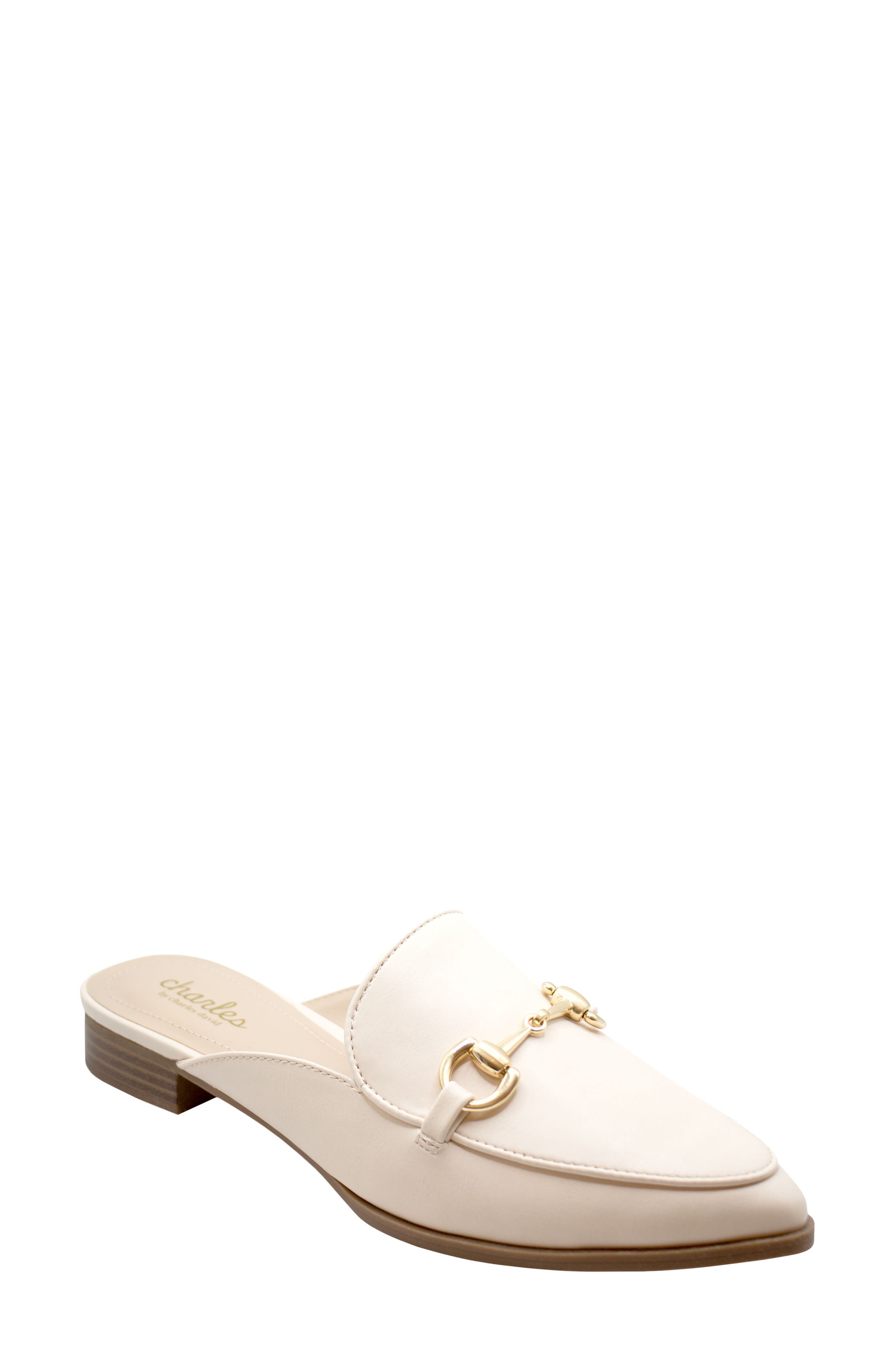 Eleanor Pointed Toe Mule, Main, color, OFF WHITE