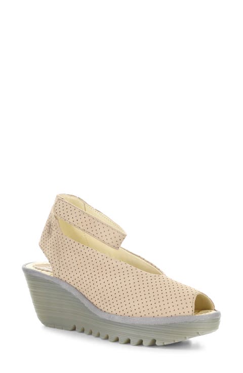 'Yala' Perforated Leather Sandal