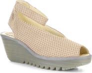 Fly London 'Yala' Perforated Leather Sandal