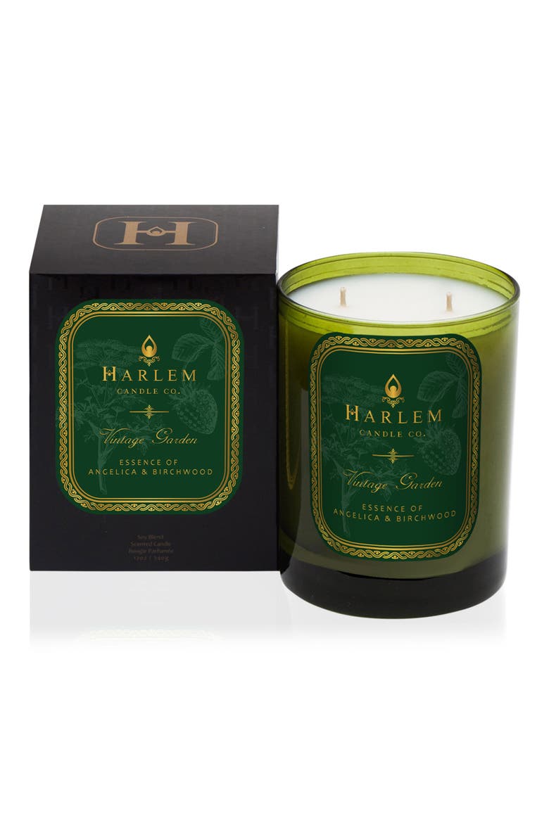 Vintage Garden Luxury Candle, Main, color, GREEN