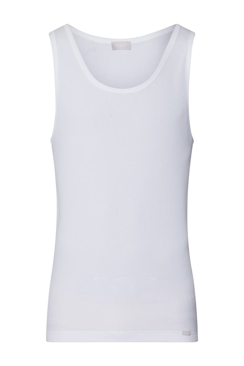 Cotton Essentials Cotton Tank Top, Main, color, White