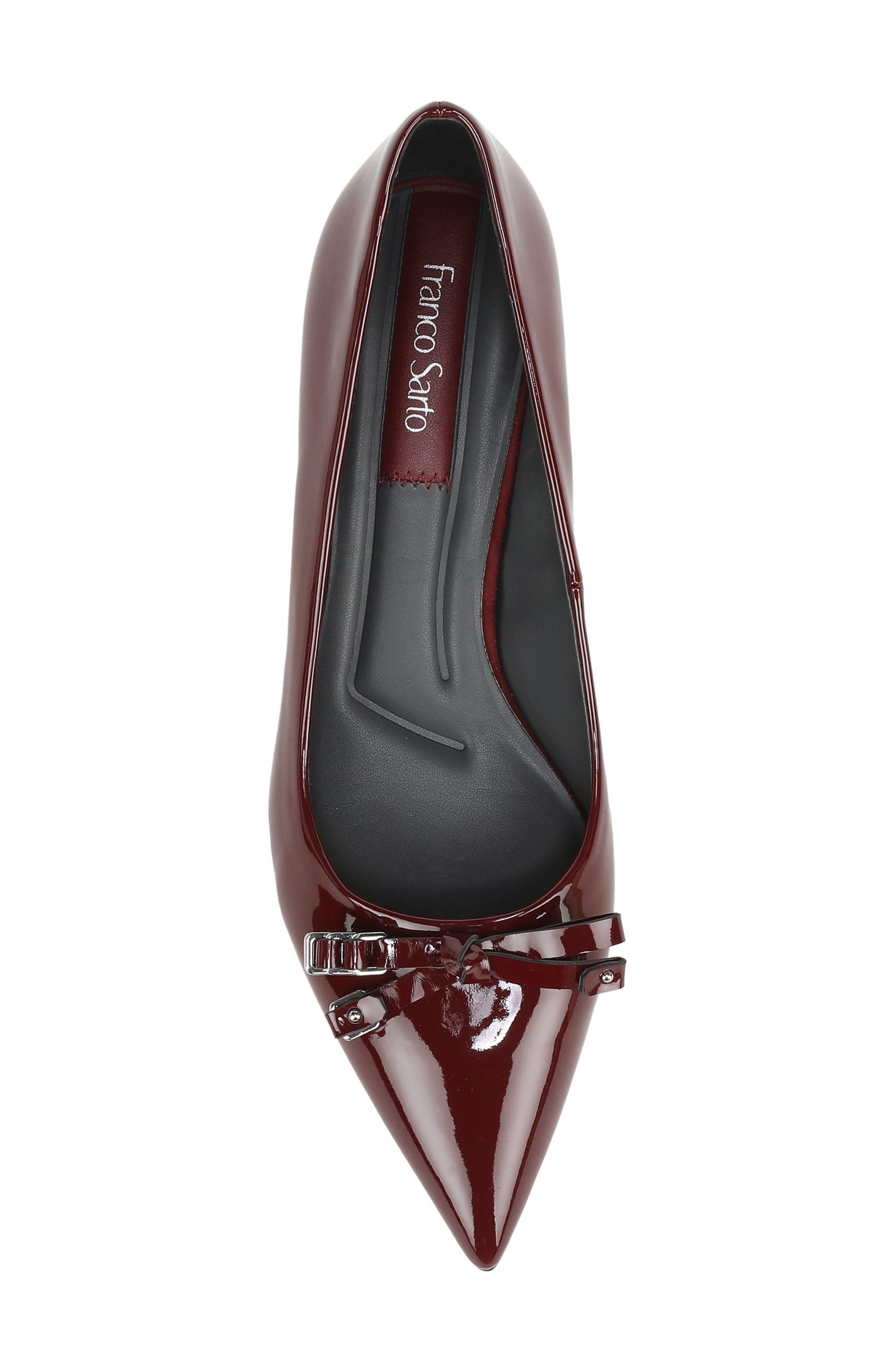 Racer Faux Leather Pump, Alternate, color, RED PU