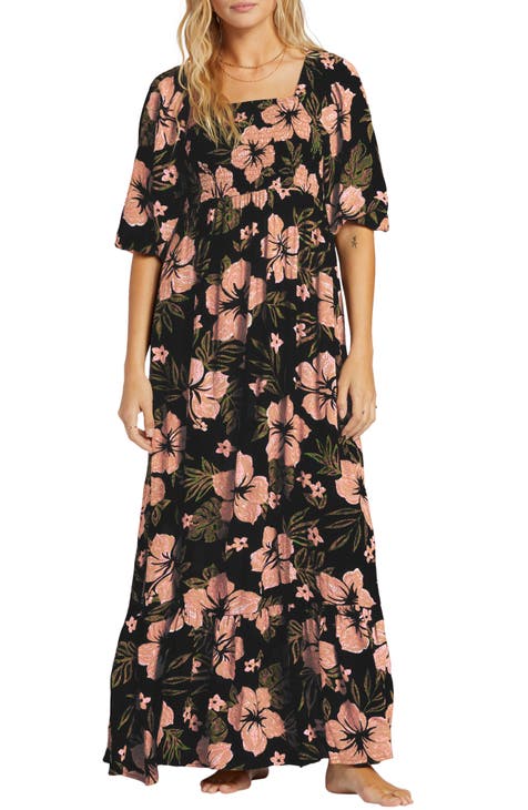 Full Bloom Smocked Maxi Dress