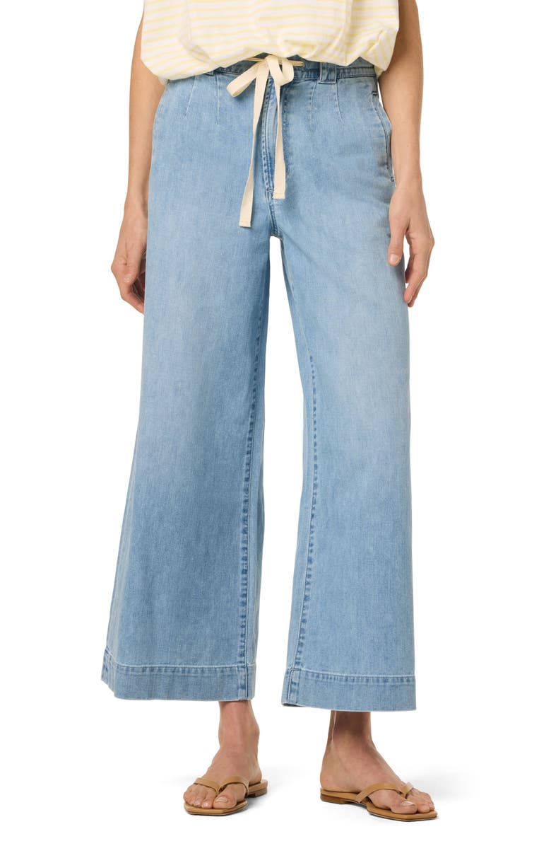 Joe's Tie Waist Ankle Denim Pants, Main, color, Costa Rica