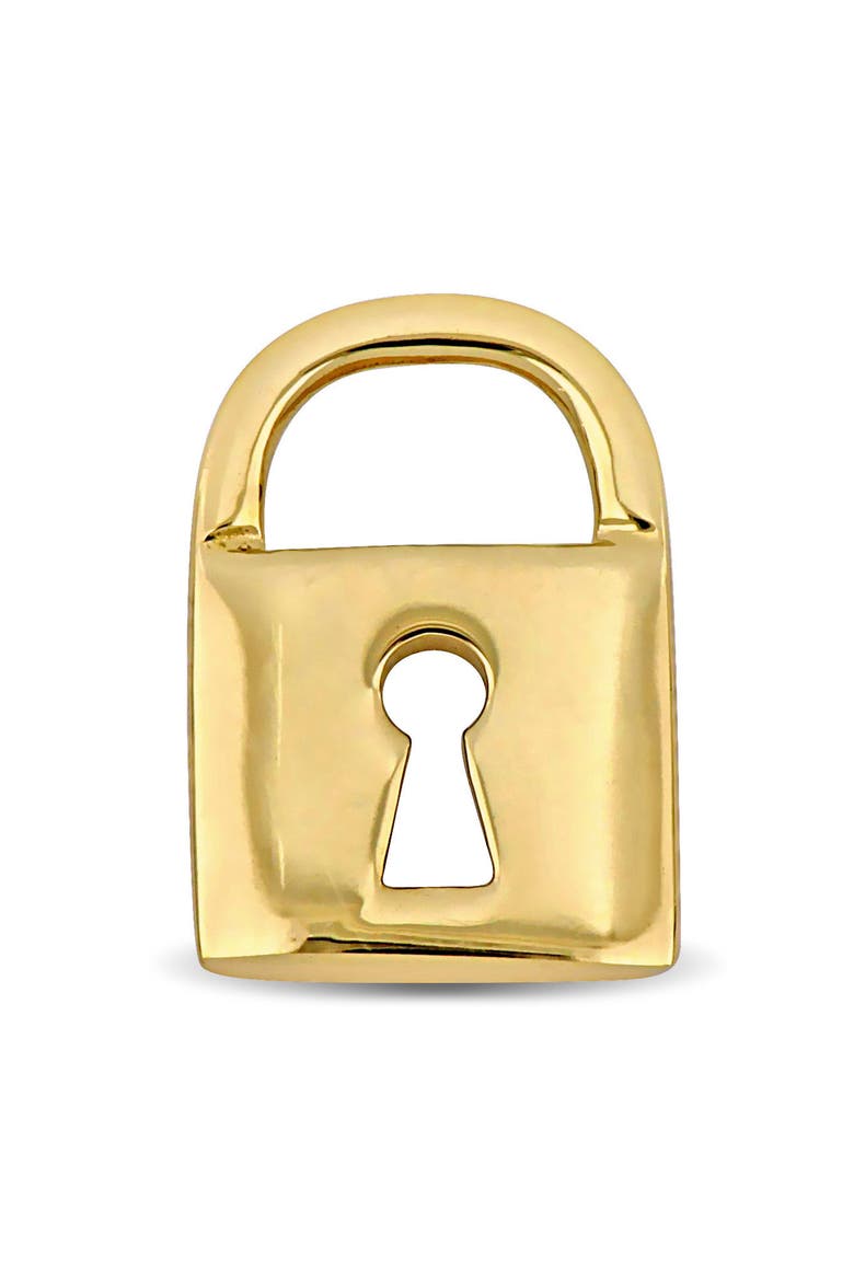 Padlock Pendant Charm 14k Yellow Gold, Main, color, Yellow Gold