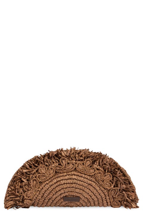Lily Straw Clutch
