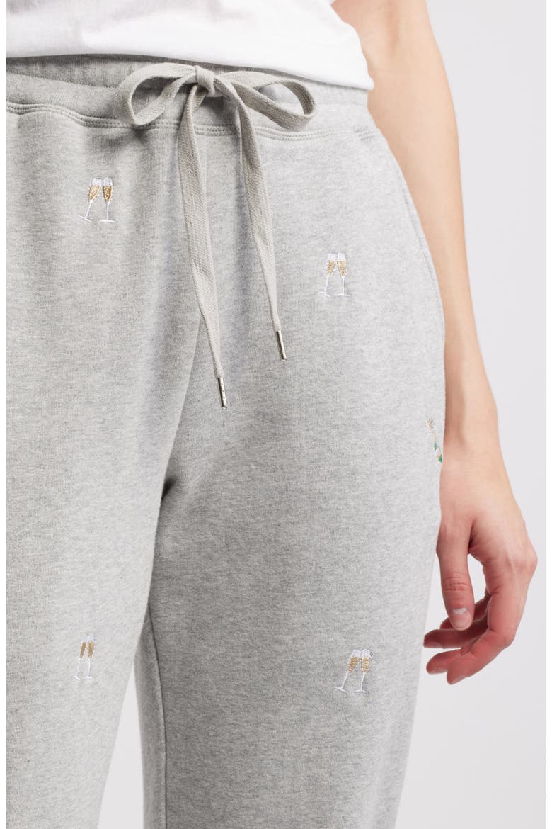 Kingston Champagne Embroidery Cotton Blend Joggers, Alternate, color, CHAMPAGNE EMBROIDERY
