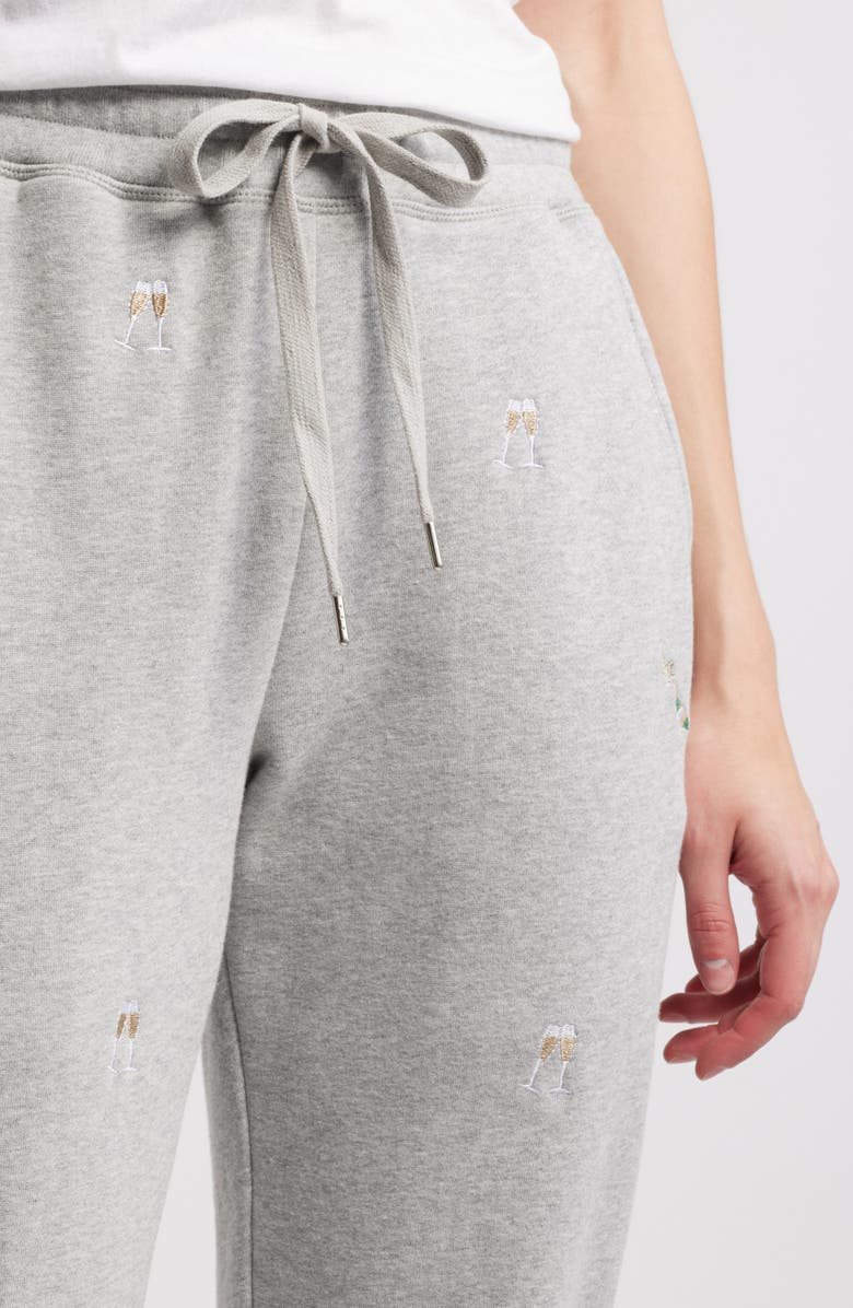 Rails Kingston Champagne Embroidery Cotton Blend Joggers, Alternate, color, Champagne Embroidery