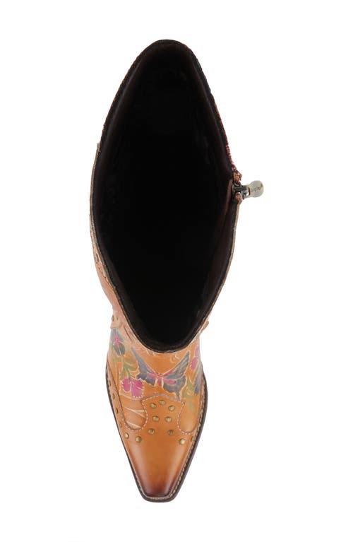 L'artiste By Spring Step Mallorie Knee High Western Boot In Brown