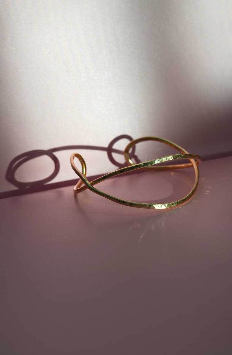 ALBISIA DNA Cuff, Alternate, color, 14K Yellow Gold