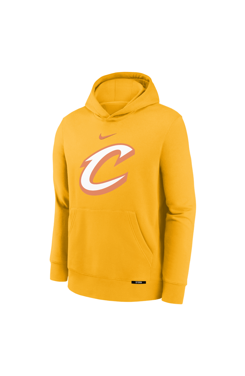 Nike Youth Nike Yellow Cleveland Cavaliers 2025/26 City Edition Club Fleece Pullover Hoodie, Alternate, color, Yellow