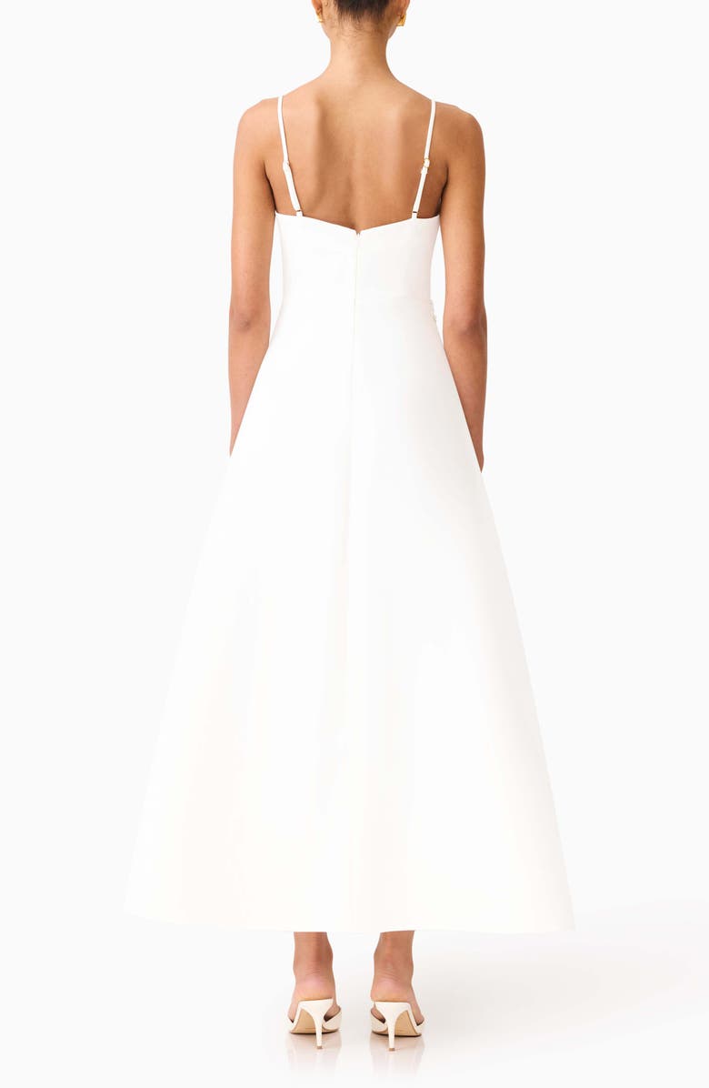 Elliatt Stella Floral Embellished A-Line Gown, Alternate, color, White