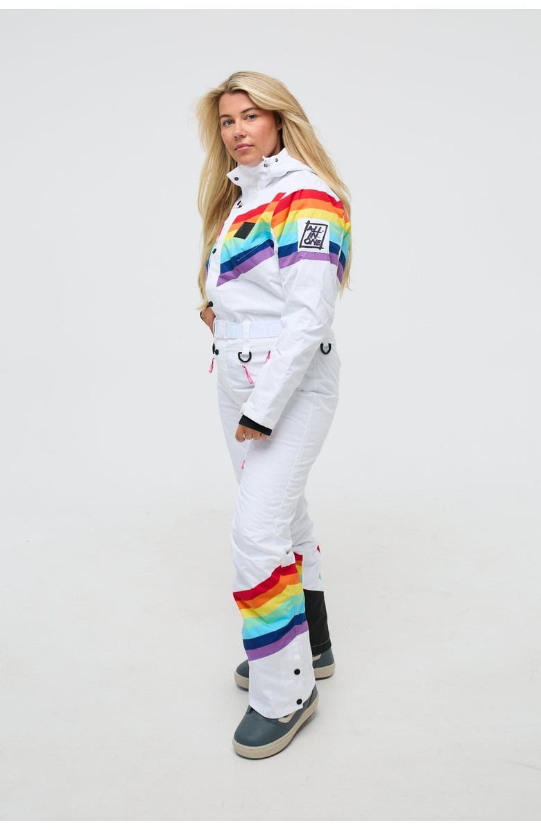 OOSC Rainbow Road Shaped Women's Ski Suit, Alternate, color, Multi-Colour