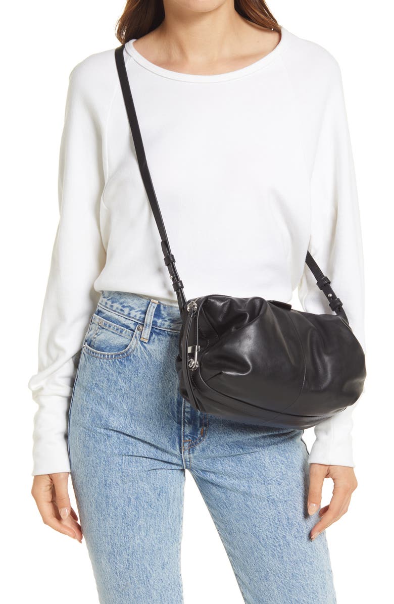 rag & bone Commuter Leather Crossbody Bag, Alternate, color,