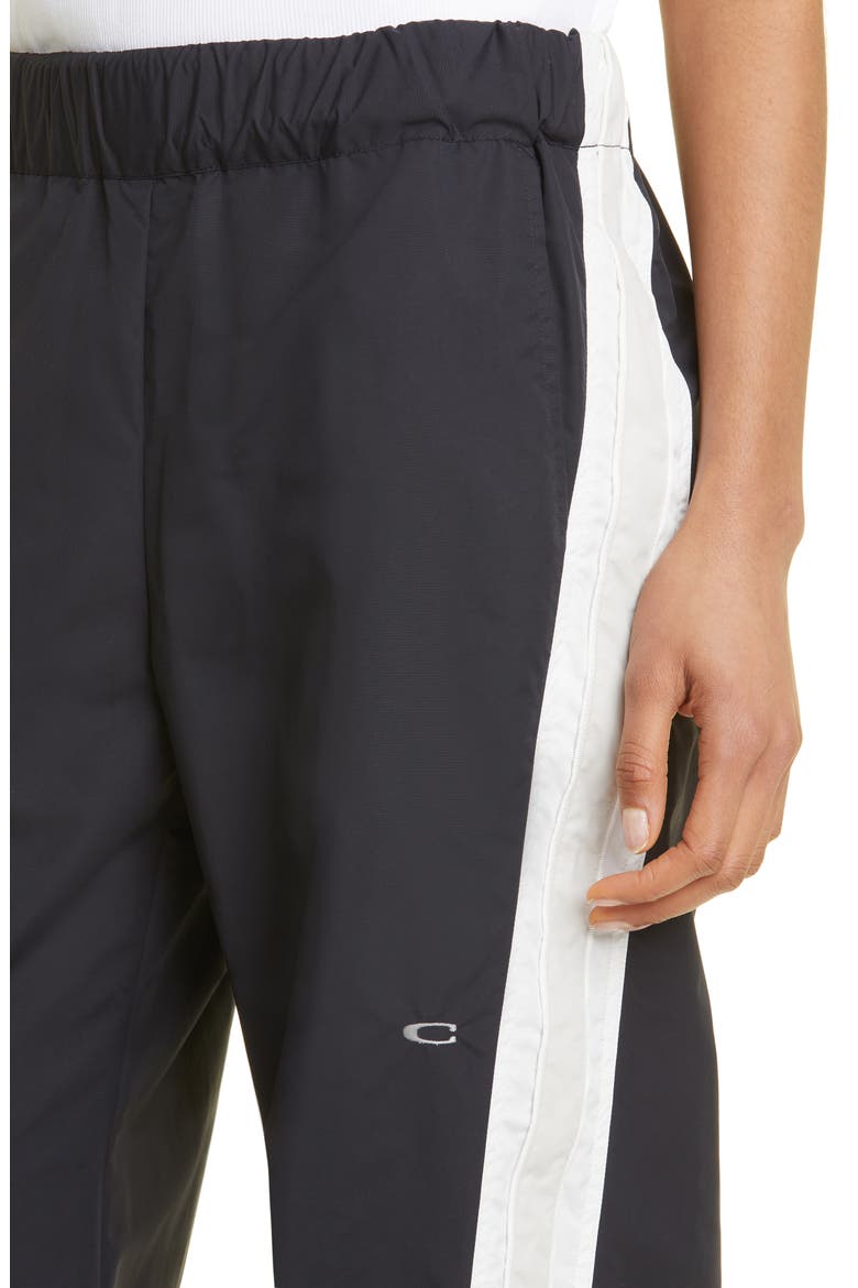 Jitsu Logo Embroidered Nylon Track Pants, Alternate, color, BLACK