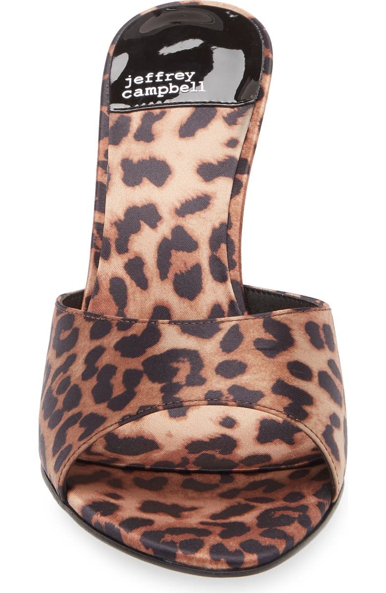 Jeffrey Campbell Agent Slide Sandal, Alternate, color, Beige Black Cheetah Satin