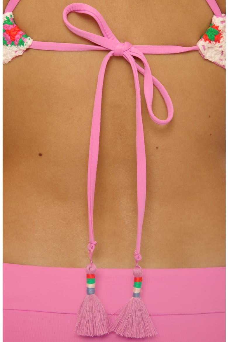1969 Halter Triangle Swim Top, Alternate, color, PINKIE