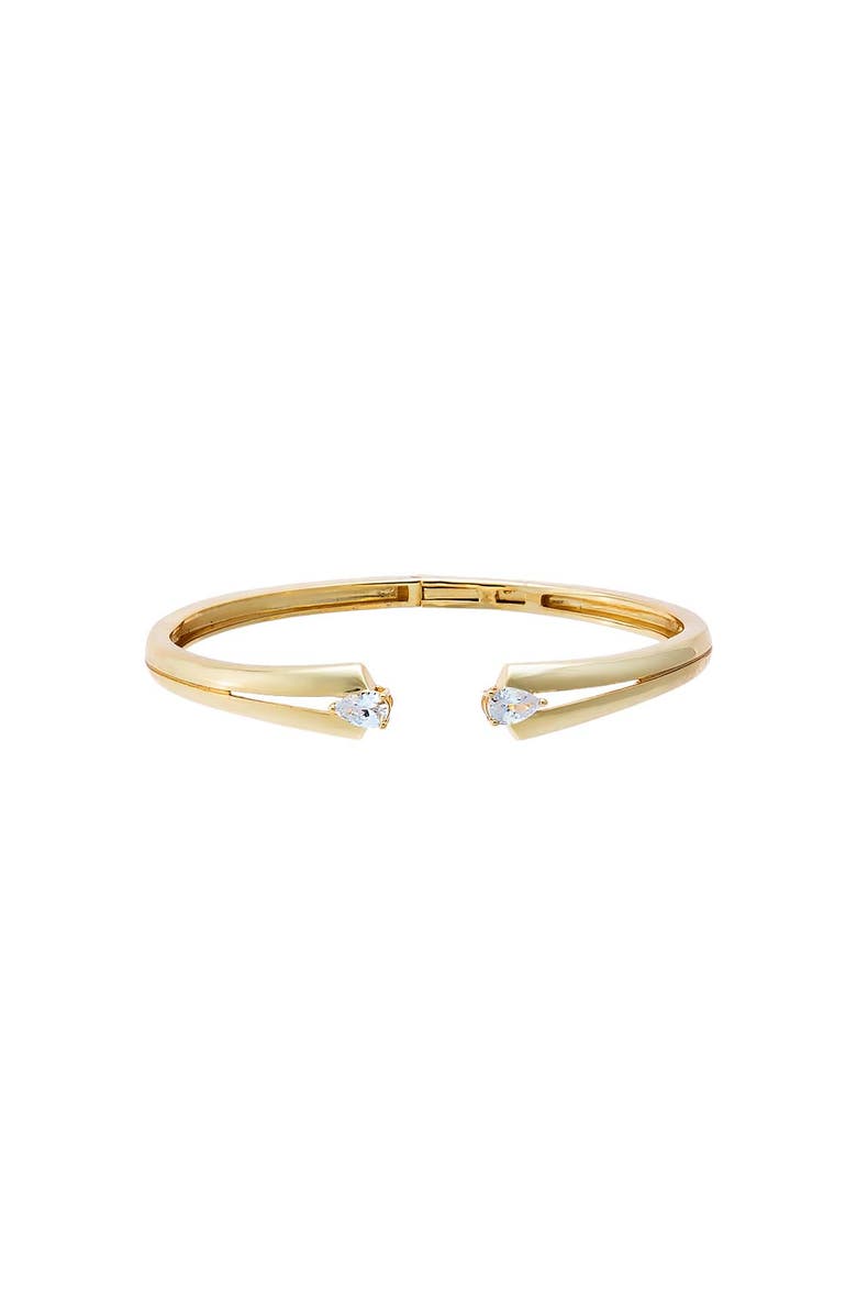 BY ADINA EDEN CZ Tip Open Bangle Bracelet, Main, color, Gold