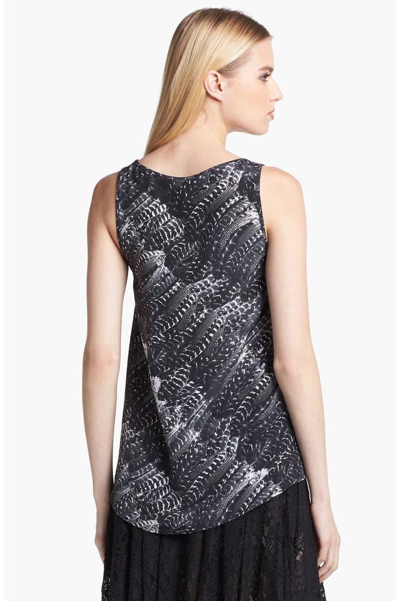 'Fiala' Silk Tank, Alternate, color, CAVIAR