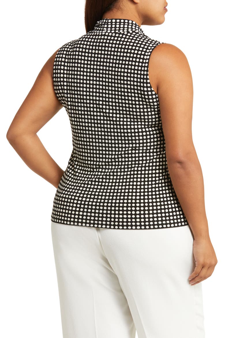 Pearly Polka Dot Top, Alternate, color, ANNE BLACK/ ANNE WHITE
