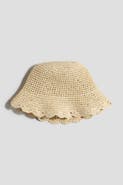 H&M Scalloped-edge straw hat