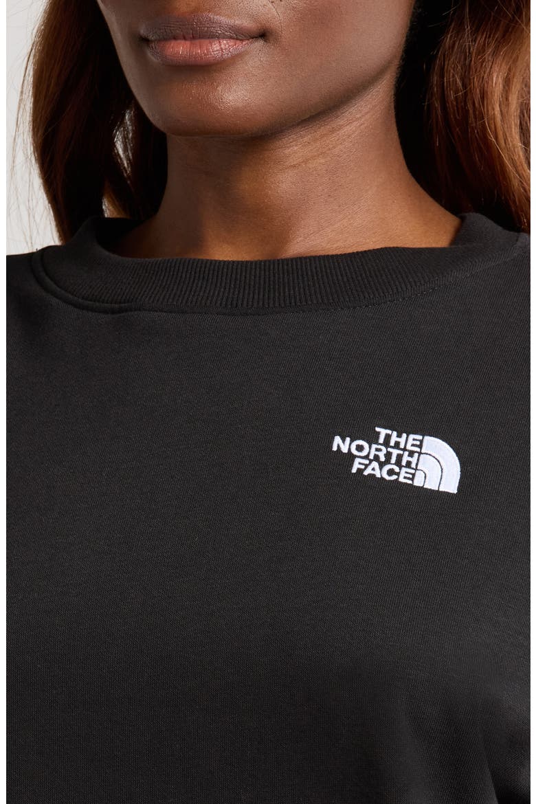 Evolution Oversize Crewneck Sweatshirt, Alternate, color, TNF BLACK