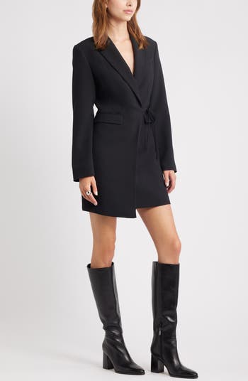 The Icon Suiting Wrap Blazer Dress