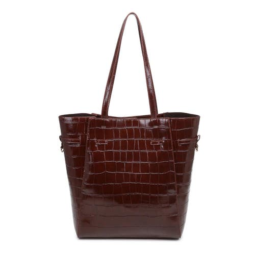 Moda Luxe Athena Bucket In Burgundy