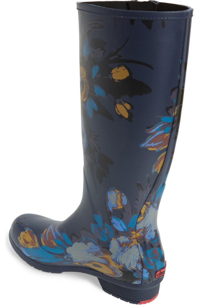 Chooka Nina Floral Mid Calf Rain Boot, Alternate, color,