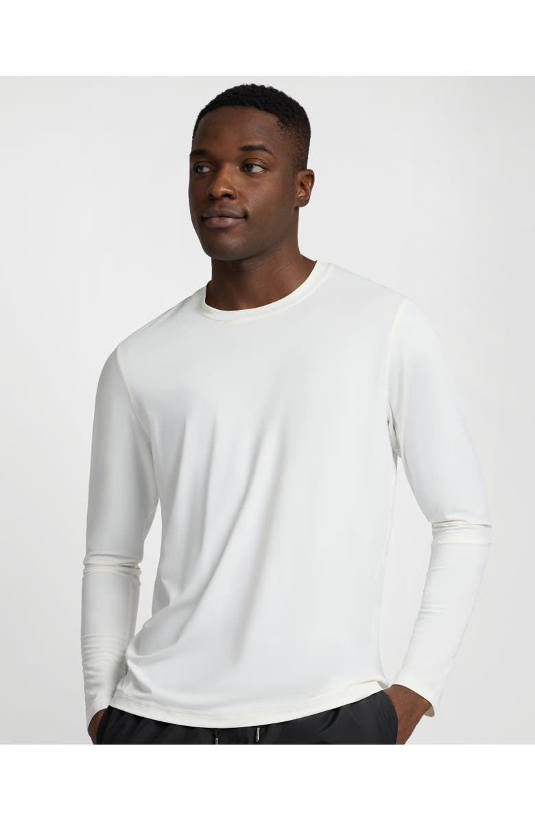 Onia Stretch Nylon Rash Guard, Main, color, White