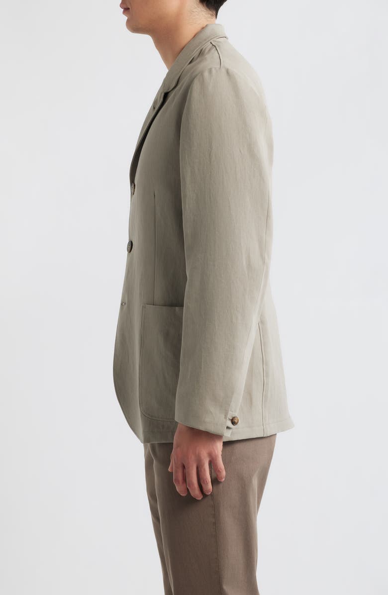 Canali Bruma Trim Fit Linen Jacket, Alternate, color, Beige