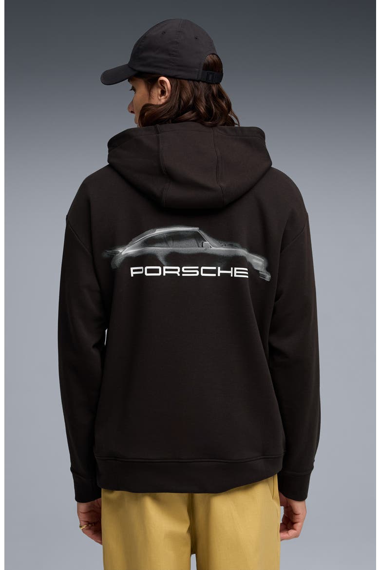 Porsche League Graphic Hoodie, Alternate, color, PUMA BLACK