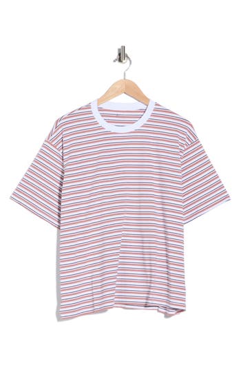 Ag Karter Ex-boyfriend Stripe Cotton T-shirt In Multi
