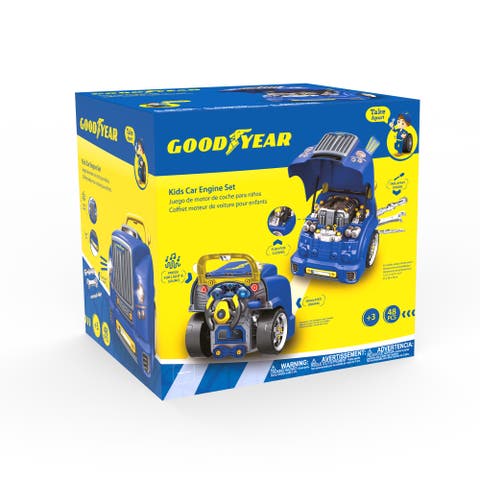 Pretend Play Take Apart Toy Engine Set for Kids - 48 Pcs Mechanic Toys Car Truck Fun Engine Toy for Children