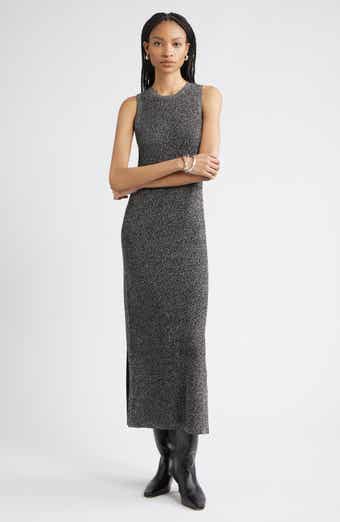 Nordstrom Marled Sleeveless Crewneck Sweater Dress