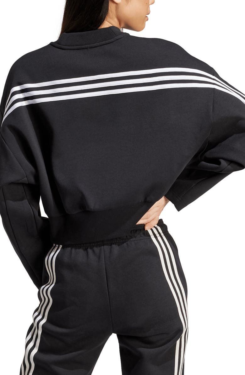 adidas Future Icons 3-Stripes Cotton Blend Sweatshirt, Alternate, color,