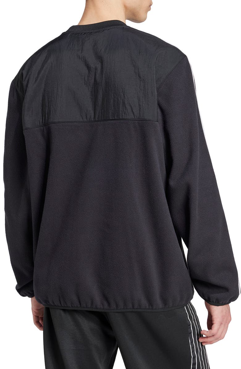 adidas Adicolor 3-Stripes Polar Fleece Sweatshirt, Alternate, color, 