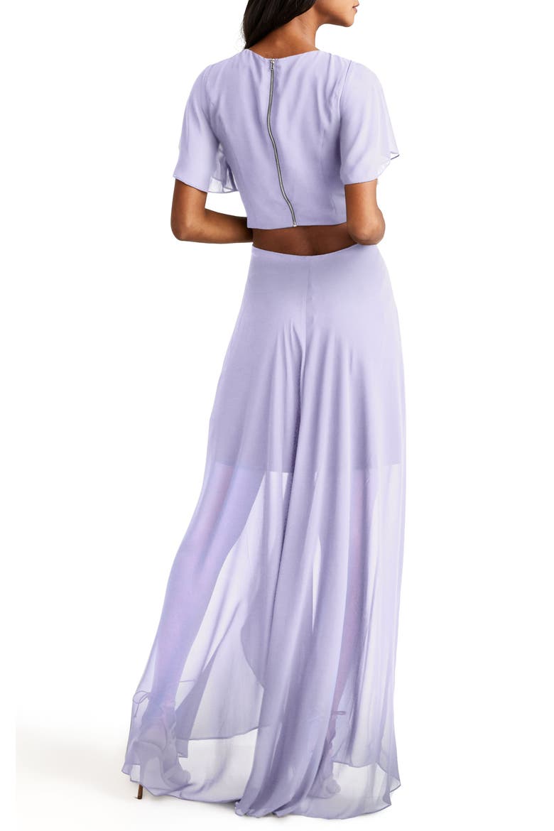 Cutout Maxi Dress, Alternate, color, LAVENDER