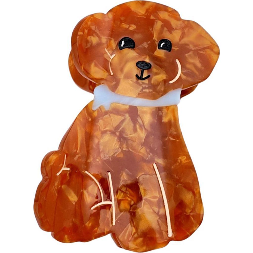 Solar Eclipse Doodle Puppy Claw Clip in Brown  product