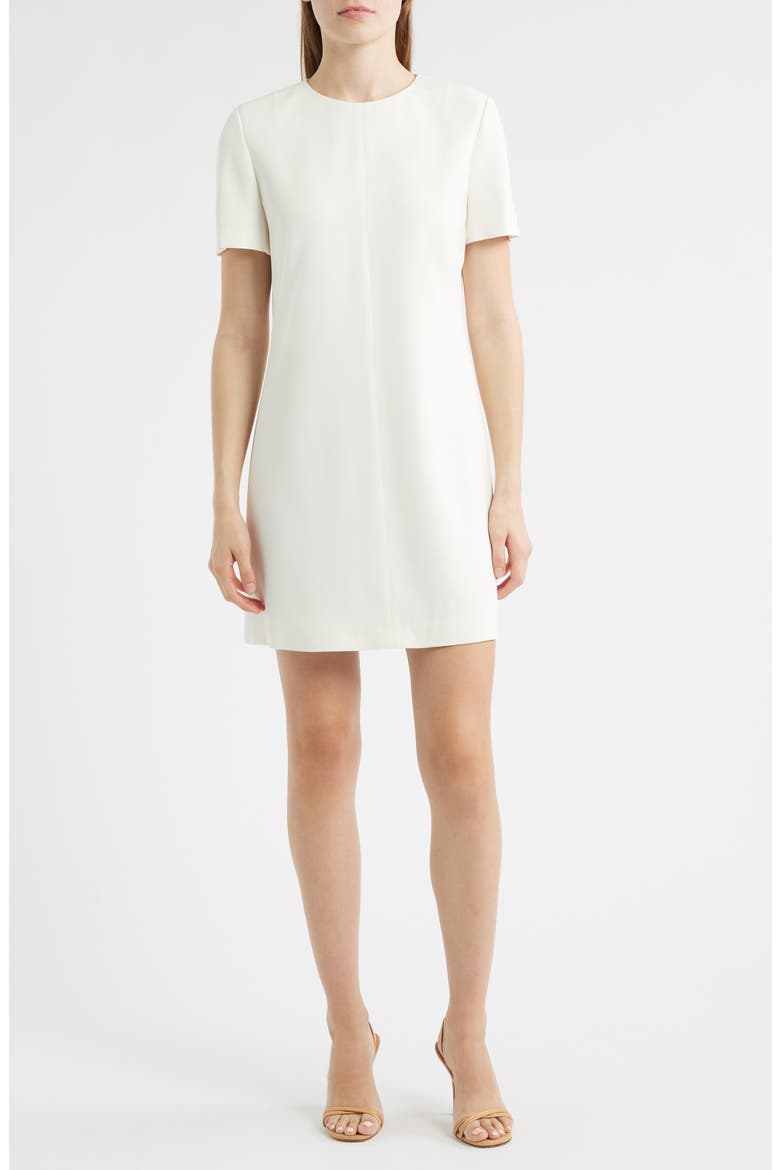 Short Sleeve Sheath Dress, Main, color, OPEN WHT