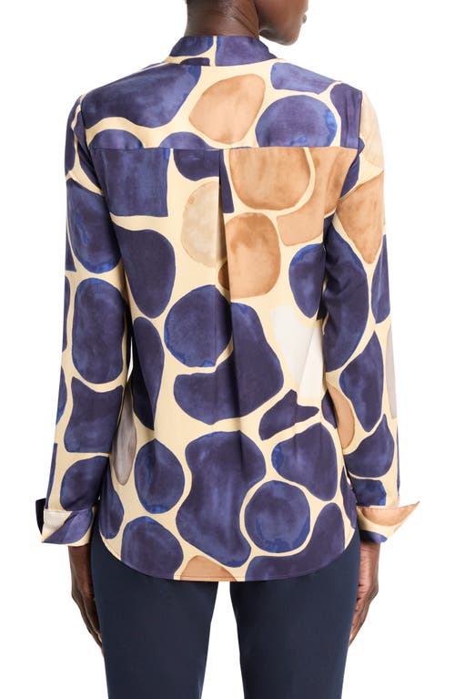 NIC + ZOE NIC+ZOE PLAYFUL PEBBLE BUTTON-UP SHIRT 