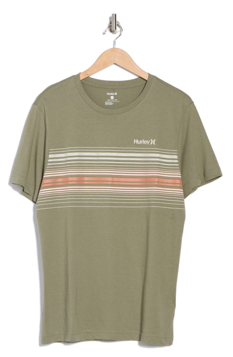 Hurley The Lineup Stripe Graphic T-Shirt, Alternate, color,
