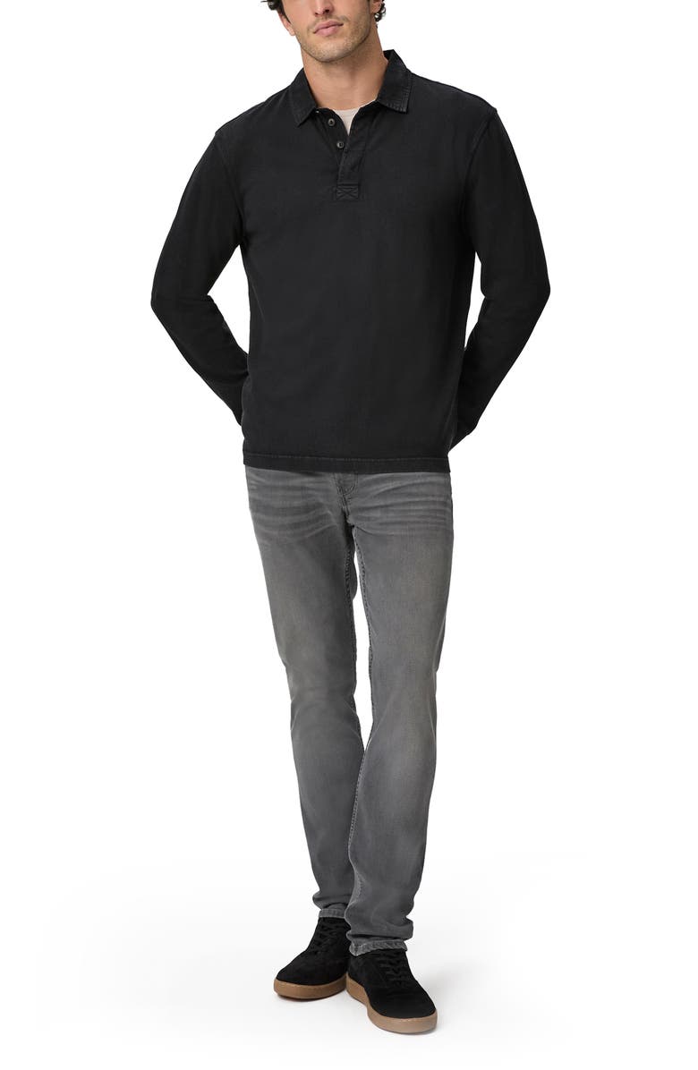 PAIGE Colter Rugby Jersey, Alternate, color, Vintage Black