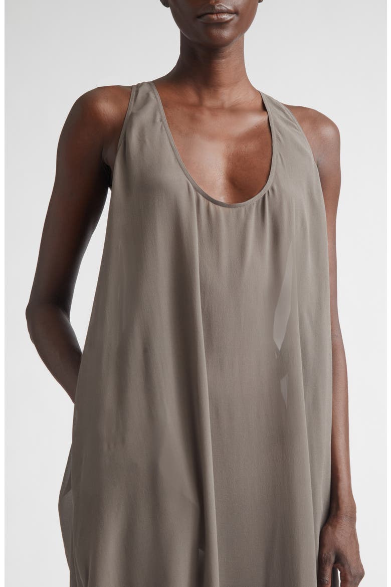 Temple Abito Silk Georgette Tank Gown, Alternate, color, DUST