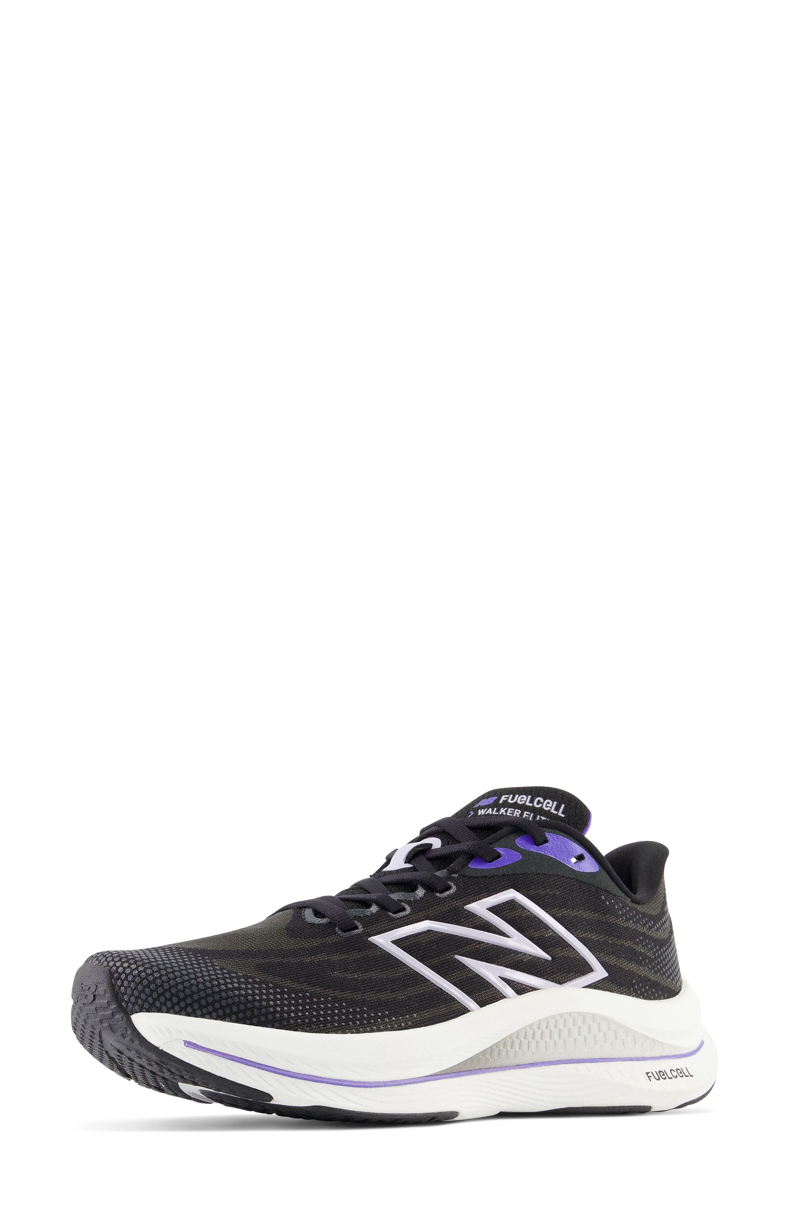 New Balance FuelCell Walker Elite Sneaker, Alternate, color, Black/ Electric Indigo